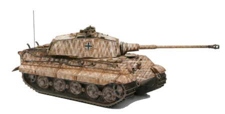 387.19: Tiger II (Henschel) m. Zimmerit Wintertarnung